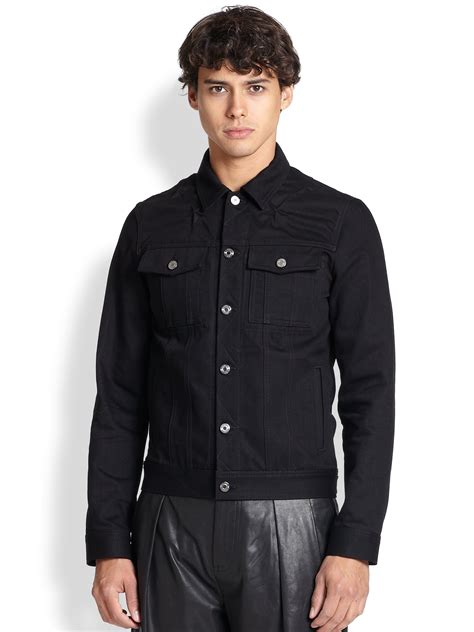 jacket givenchy homme|black givenchy jean jacket men.